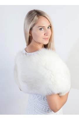 White Fox Fur Stole